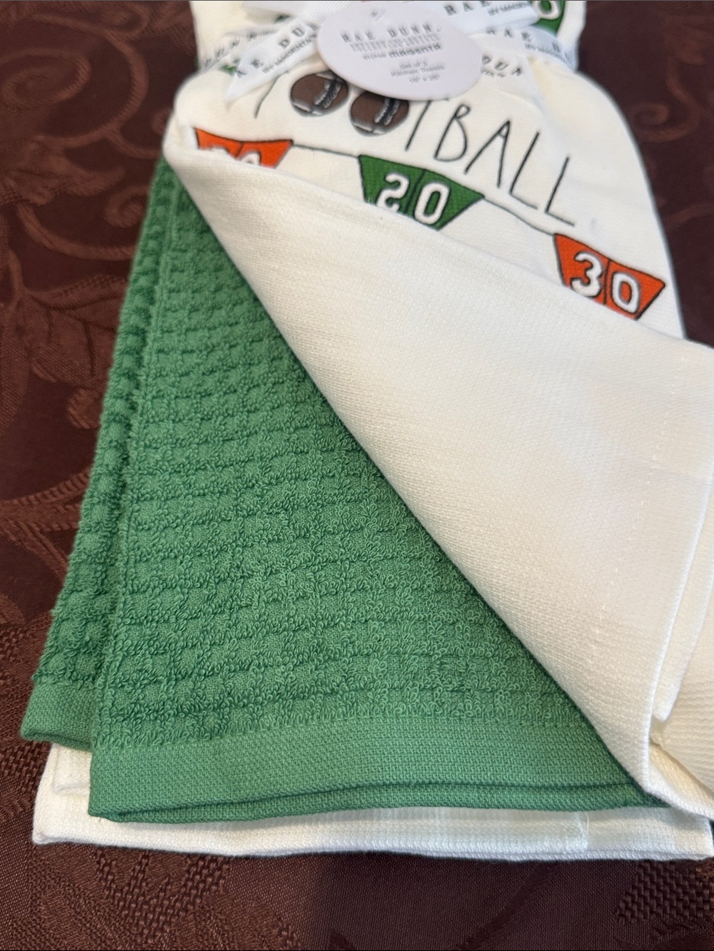 🏈 Rae Dunn Football Season Kitchen Towel Set (3) - Picture 6 of 6